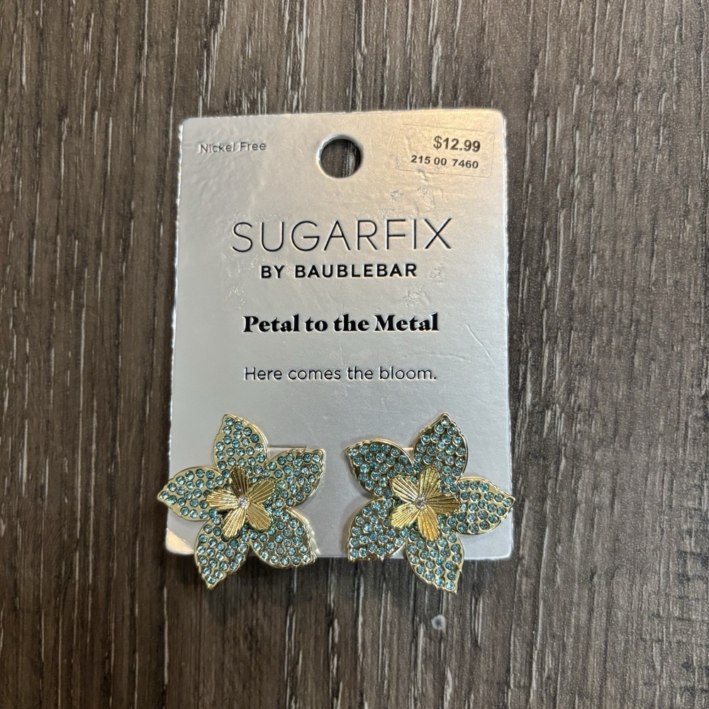 SUGARFIX by BAUBLEBAR Petal to the Metal Here Comes the Bloom Earrings Tropical